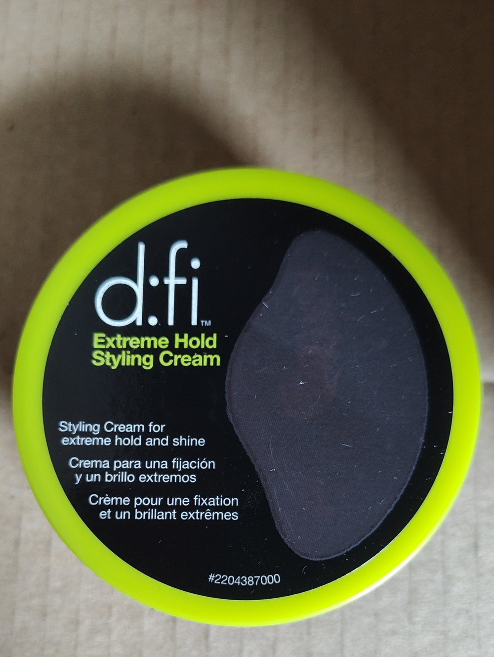 d:fi Extreme Hold Styling Cream - Neon Yellow Lid